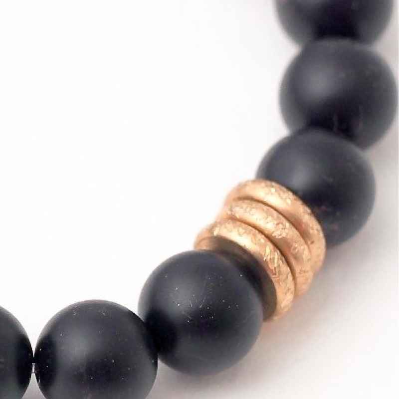 Semi-Precious Birthstone Bracelet with Rings (july)